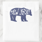 Sticker Rectangulaire Ours du New Jersey (Sac)