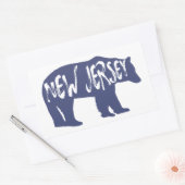 Sticker Rectangulaire Ours du New Jersey (Enveloppe)