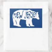 Sticker Rectangulaire Ours du New Jersey (Sac)