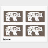 Sticker Rectangulaire Ours du Nouveau-Mexique (Feuille)