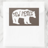 Sticker Rectangulaire Ours du Nouveau-Mexique (Sac)