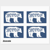 Sticker Rectangulaire Ours du parc national de Shenandoah (Feuille)