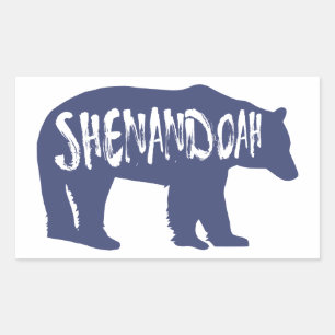Sticker Rectangulaire Ours du parc national de Shenandoah