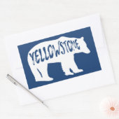 Sticker Rectangulaire Ours du parc national Yellowstone (Enveloppe)