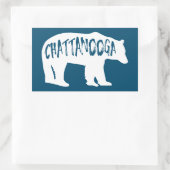 Sticker Rectangulaire Ours du Tennessee Chattanooga (Sac)