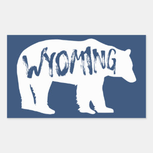 Sticker Rectangulaire Ours du Wyoming