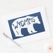 Sticker Rectangulaire Ours du Wyoming (Enveloppe)
