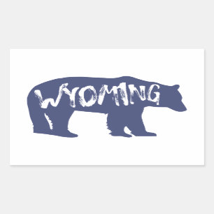 Sticker Rectangulaire Ours du Wyoming