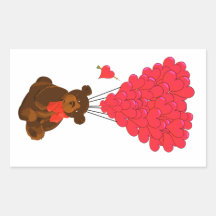 Ours en peluche et ballons cardiaques