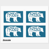 Sticker Rectangulaire Ours Frisco Colorado (Feuille)