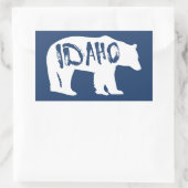 Sticker Rectangulaire Ours Idaho (Sac)