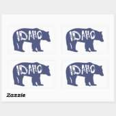 Sticker Rectangulaire Ours Idaho (Feuille)