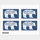 Sticker Rectangulaire Ours Revelstoke (Feuille)
