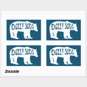 Sticker Rectangulaire Ours sauvage Dolly Sods (Feuille)