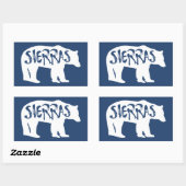 Sticker Rectangulaire Ours sierras (Feuille)