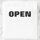 STICKER RECTANGULAIRE OUVERT (Sac)