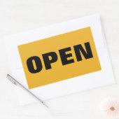 STICKER RECTANGULAIRE OUVERT (Enveloppe)