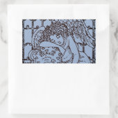STICKER RECTANGULAIRE OUVERTURE DE L'ANGE DE GUARDIAN, SYMPATHIE DU MOUR (Sac)
