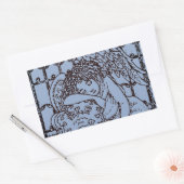 STICKER RECTANGULAIRE OUVERTURE DE L'ANGE DE GUARDIAN, SYMPATHIE DU MOUR (Enveloppe)