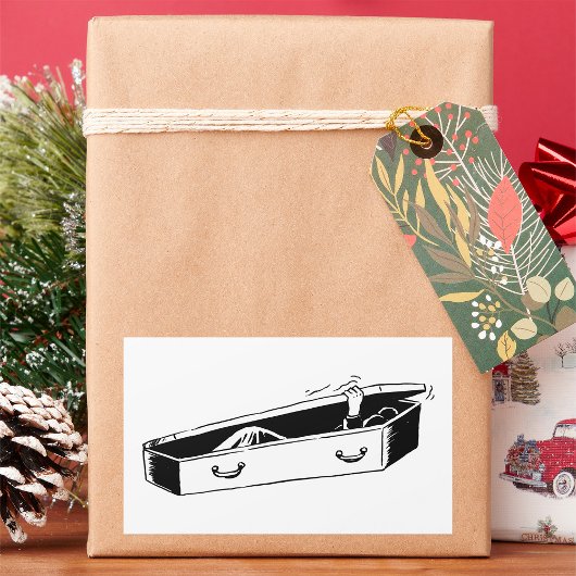 Sticker Rectangulaire Ouverture du café