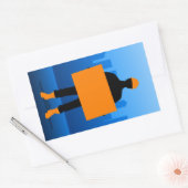 Sticker Rectangulaire Ouvrier du bâtiment (Enveloppe)