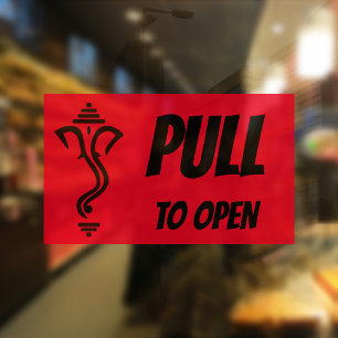 Sticker Rectangulaire OUVRIR LA PORTE DE Ganesha