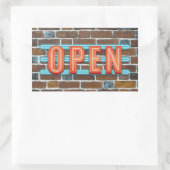 STICKER RECTANGULAIRE OUVRIR LE SIGNE (Sac)