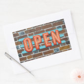 STICKER RECTANGULAIRE OUVRIR LE SIGNE (Enveloppe)