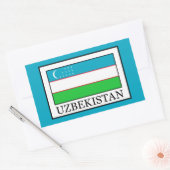 Sticker Rectangulaire Ouzbékistan (Enveloppe)