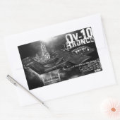 Sticker Rectangulaire OV-10 Bronco (Enveloppe)