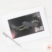 Sticker Rectangulaire OV-10 Bronco (Enveloppe)