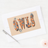 Sticker Rectangulaire Owls Est Le Nom, (Enveloppe)