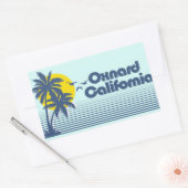 Sticker Rectangulaire Oxnard Californie (Enveloppe)