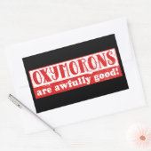 Sticker Rectangulaire Oxymorons sont terriblement bon Funny English Lang (Enveloppe)