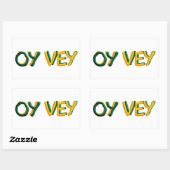 Sticker Rectangulaire Oy Vey (Feuille)