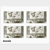 STICKER RECTANGULAIRE OZ DOROTHY DANS LE TWISTER (Feuille)