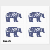 Sticker Rectangulaire Ozarks Bear (Feuille)