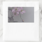 Sticker Rectangulaire © P Wherrell Magnifique clematis rose pâle (Sac)