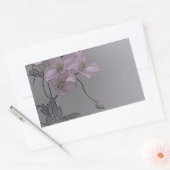 Sticker Rectangulaire © P Wherrell Magnifique clematis rose pâle (Enveloppe)