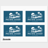 Sticker Rectangulaire Pacific Coast Highway Véhicule récréatif (Feuille)