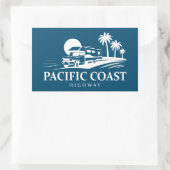 Sticker Rectangulaire Pacific Coast Highway Véhicule récréatif (Sac)