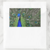 Sticker Rectangulaire Pacock (Sac)