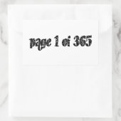 Sticker Rectangulaire Page 1 of 365 (Sac)