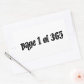 Sticker Rectangulaire Page 1 of 365 (Enveloppe)