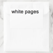 Sticker Rectangulaire pages blanches (Sac)