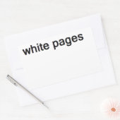 Sticker Rectangulaire pages blanches (Enveloppe)