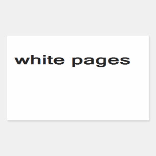 Sticker Rectangulaire pages blanches