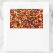 Sticker Rectangulaire Paillettes rouges de piment séché chaud (Sac)