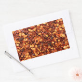 Sticker Rectangulaire Paillettes rouges de piment séché chaud (Enveloppe)