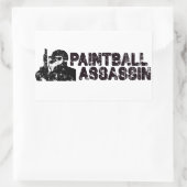 Sticker Rectangulaire Paintballing Assassin (Sac)